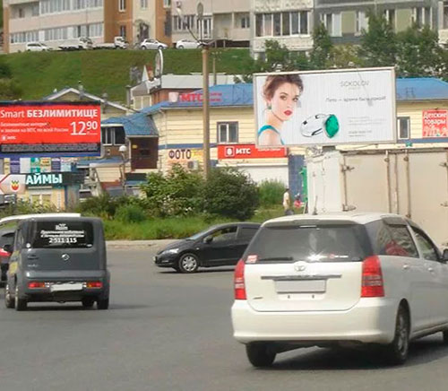 Наружная реклама в городе Павловск